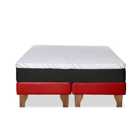 Cama Zen Top Foam Visco Pu Rojo King-5