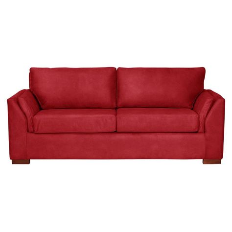 Sofa Cama Milan 2Pl Con Resortes Pocket Cuero Kentucky Rojo-1