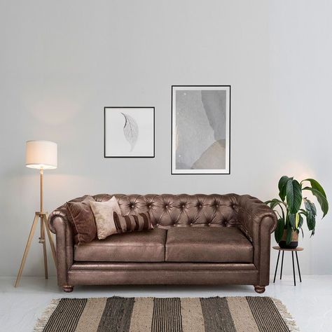 SOFA FLORENCIA 2C CUERO COLORADO MARRON-0