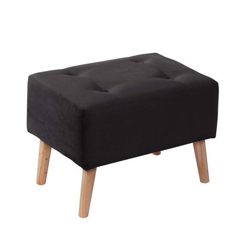 Pouf Niza Tela Velvet Negro-0