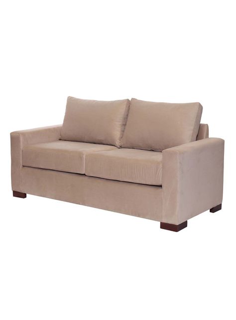 SOFA LIVORNO 2C TELA VELVET BEIGE-1