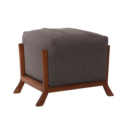 Pouf Marsella Lino Gris Oscuro-0