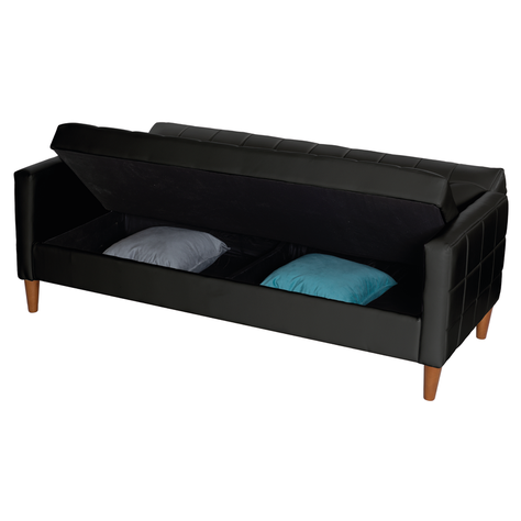 FUTON GENOVA  PU NEGRO-4