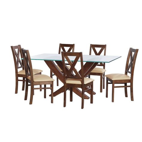 Juego De Comedor Alicante 6 Sillas Segovia Pu Beige-0