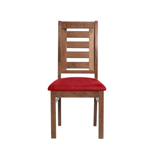 Juego De Comedor Merida 6 Sillas Murcia Cuero Kentucky Rojo-3