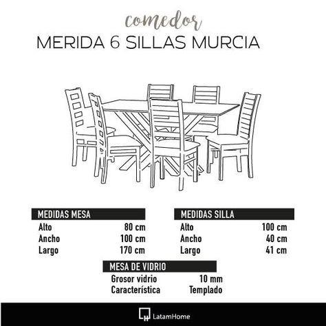Juego De Comedor Merida 6 Sillas Murcia Cuero Kentucky Rojo-4