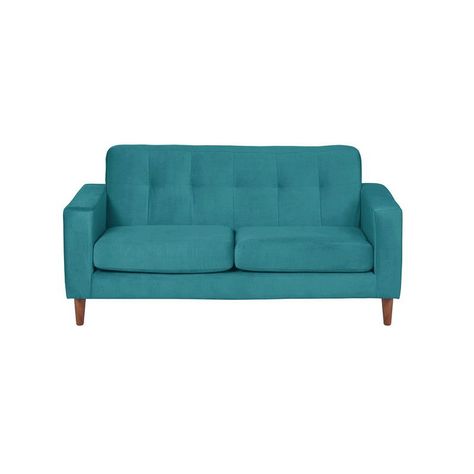 Sofa Salerno 2C Tela  Velvet  Turquesa-0
