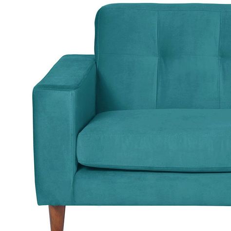 Sofa Salerno 2C Tela  Velvet  Turquesa-2