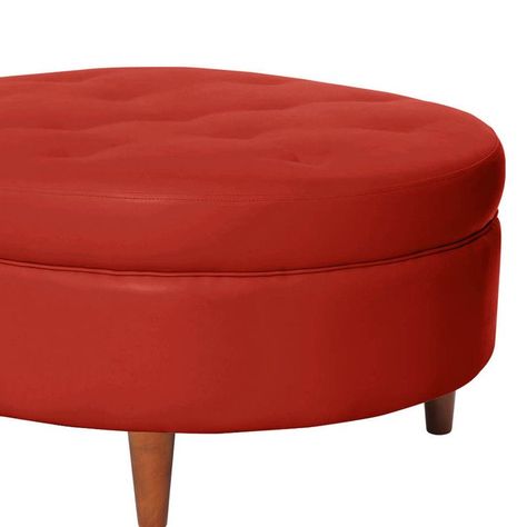 Pouf Paris Pu Rojo-1