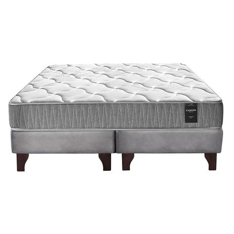 Cama Europea Cannon Zen I-REST Super King Tela Gris-3
