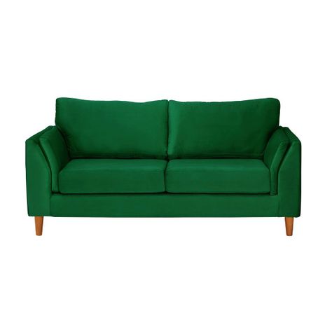 Sofa Milan 2C Con Resortes Pocket Tela Velvet Verde-0