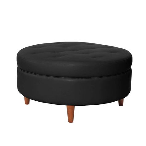 Pouf Paris Pu Negro-0