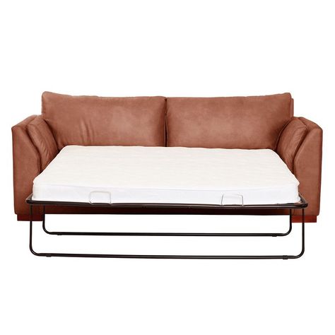 Sofa Cama Milan 2Pl Con Resortes Pocket Cuero Kentucky Tabaco-1