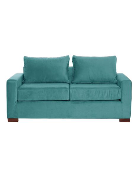 SOFA LIVORNO 2C TELA VELVET TURQUESA-0