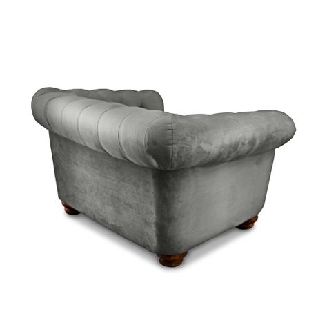 SOFA FLORENCIA 1C TELA VELVET GRIS-2