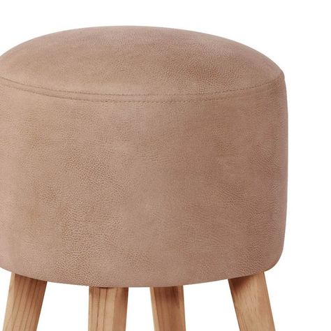 Pouf Nantes  Cuero Kentucky Beige-1