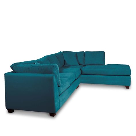 SECCIONAL PADUA DER TELA VELVET TURQUESA-2