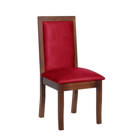 Silla Girona Cuero Kentucky Rojo-1