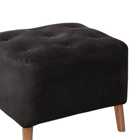Pouf Lyon  Cuero Kentucky Negro-1