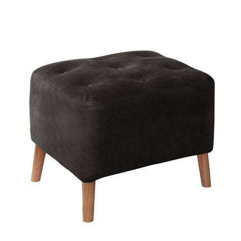 Pouf Lyon  Cuero Kentucky Negro-0