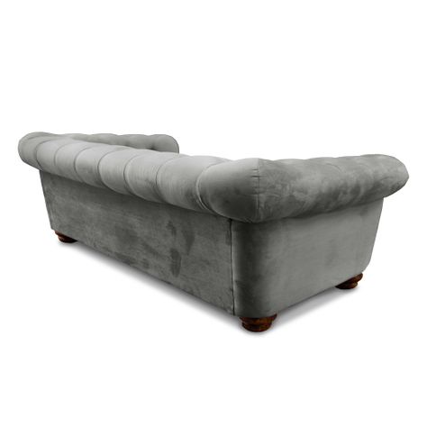 SOFA FLORENCIA 3C TELA VELVET GRIS-2