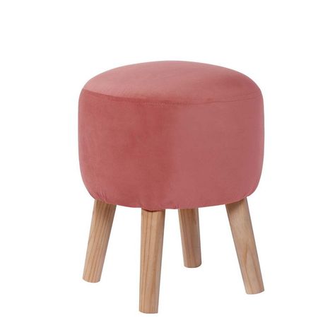 Pouf Nantes Tela Velvet Palo Rosa-0