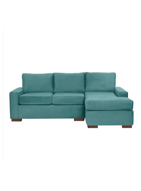 SECCIONAL DER LIVORNO TELA VELVET TURQUESA-0