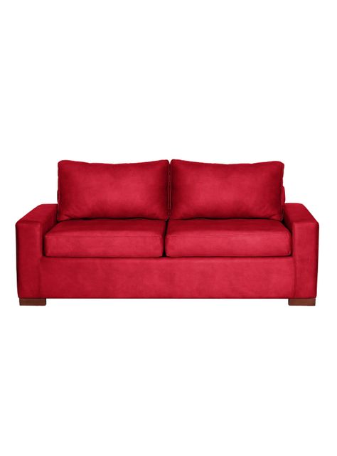 SOFA LIVORNO 3C CUERO KENTUCKY ROJO-0