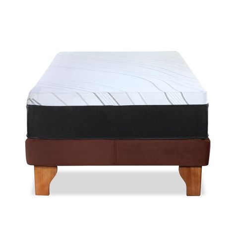 CAMA ZEN TOP SPRING  VISCO TELA CHOCOLATE 1PZA-1