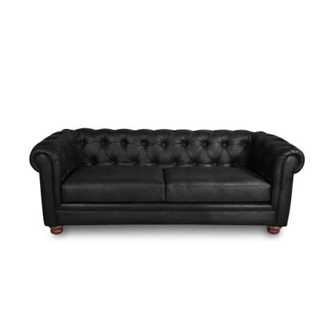 SOFA FLORENCIA 3C CUERO COLORADO NEGRO-0