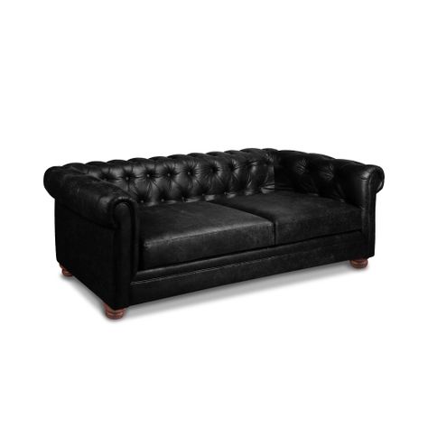 SOFA FLORENCIA 3C CUERO COLORADO NEGRO-1