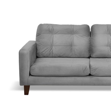 SOFA NAPOLES 3C TELA  VELVET  GRIS-1