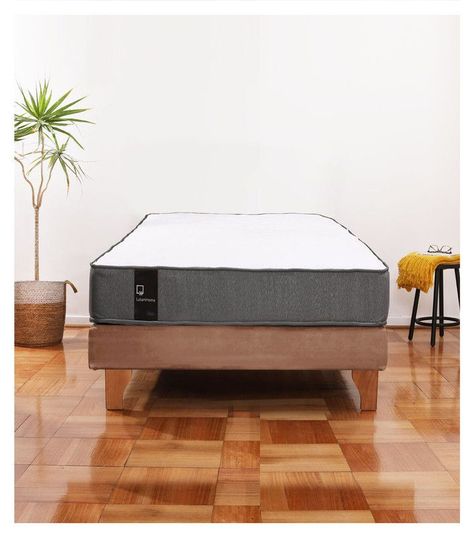 Cama Europea Zen Best 1.5 Plaza Tela Velvet Beige-0