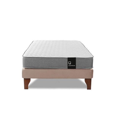 Cama Europea Zen Best 1.5 Plaza Tela Velvet Beige-3