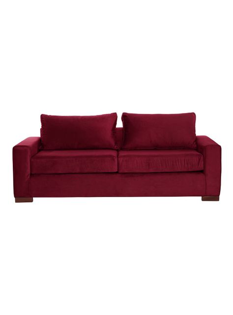 SOFA LIVORNO 3C TELA VELVET BURDEO-0