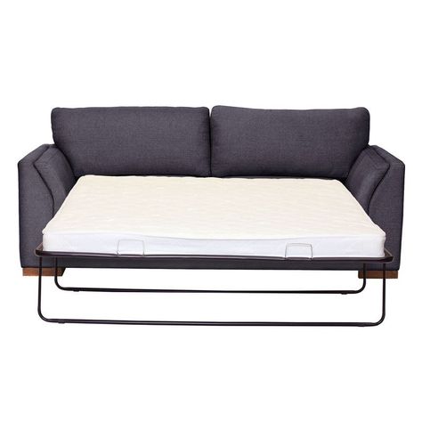 Sofa Cama Milan 2Pl Con Resortes Pocket Lino Gris Oscuro-2