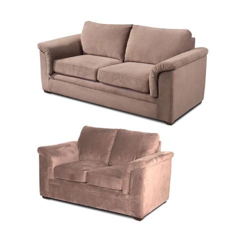 LIVING ANCONA 3-2 TELA  VELVET  BEIGE-1