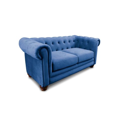 SOFA FLORENCIA 2C TELA VELVET AZUL PETROLEO-1