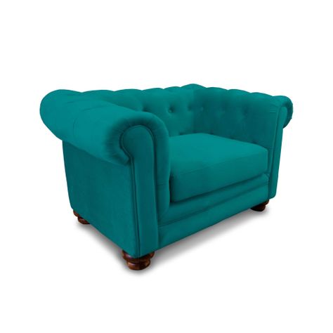 SOFA FLORENCIA 1C TELA VELVET TURQUESA-1