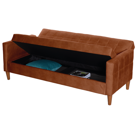 FUTON GENOVA  CUERO KENTUCKY TABACO-4