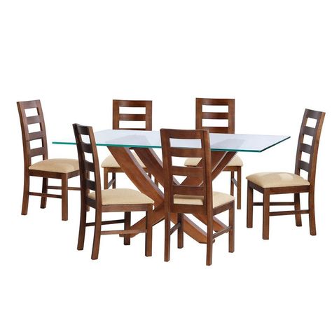 Juego De Comedor Alicante 6 Sillas Granada Lino Natural-0