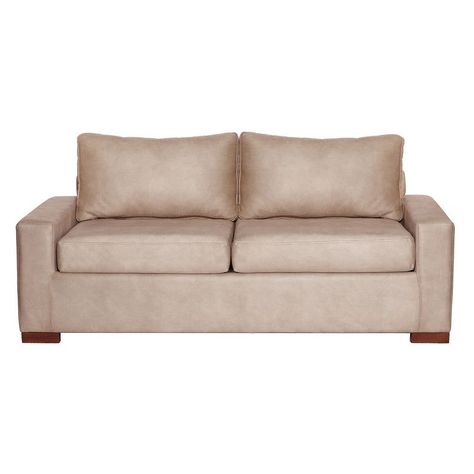 Sofa Cama Livorno 2Pl Cuero Kentucky Beige-1