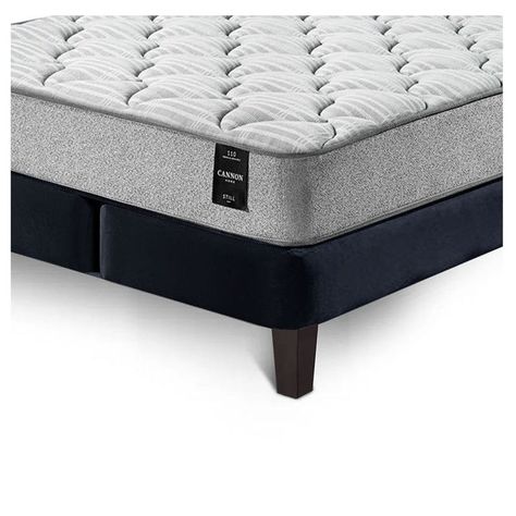 Combo Cama Cannon 2 Plazas Textil + Respaldo Tela Negro-7