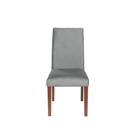 Juego De Comedor Merida 6 Sillas Cadiz Tela Velvet Gris-3