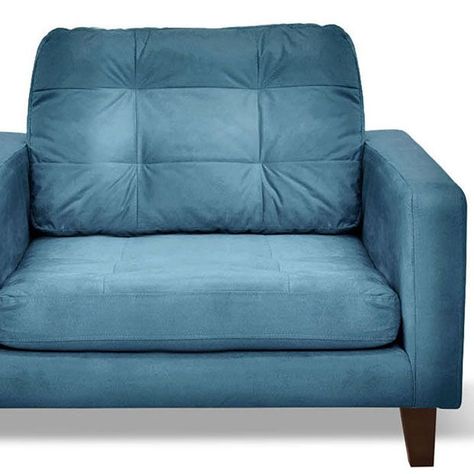 Sofa Napoles 1C Tela  Velvet  Azul Petroleo-1