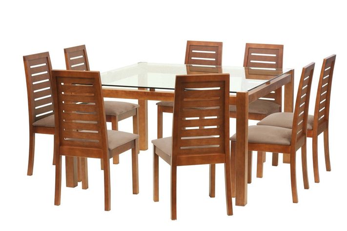 Juego De Comedor Barcelona 1400X1400 S/Tenerife Tela Beige-0