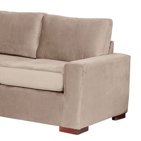 Sofa Cama Livorno 2Pl Tela Velvet Beige-3