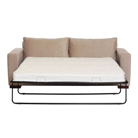 Sofa Cama Livorno 2Pl Tela Velvet Beige-2