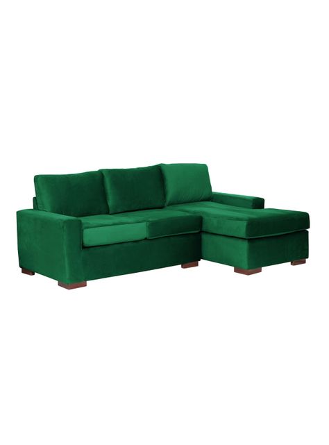 SECCIONAL DER LIVORNO TELA VELVET VERDE-1