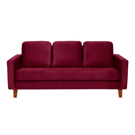 SOFA VENECIA 3C TELA VELVET BURDEO-0